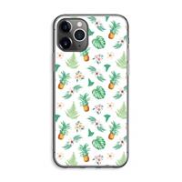 CaseCompany Ananas bladeren: iPhone 11 Pro Max Transparant Hoesje