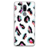 CaseCompany Cheetah color: LG G7 Thinq Transparant Hoesje