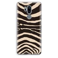 CaseCompany Arizona Zebra: LG G7 Thinq Transparant Hoesje