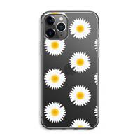 CaseCompany Margrietjes: iPhone 11 Pro Max Transparant Hoesje