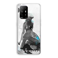 CaseCompany I will not feel a thing: Oppo A94 5G Transparant Hoesje