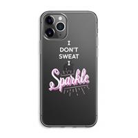 CaseCompany Sparkle quote: iPhone 11 Pro Max Transparant Hoesje
