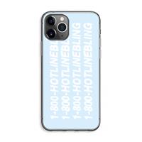 CaseCompany Hotline bling blue: iPhone 11 Pro Max Transparant Hoesje