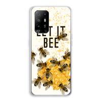 CaseCompany Let it bee: Oppo A94 5G Transparant Hoesje