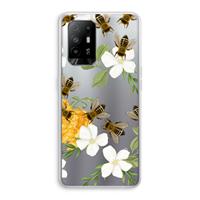 CaseCompany No flowers without bees: Oppo A94 5G Transparant Hoesje