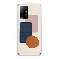 CaseCompany Geo #3: Oppo A94 5G Transparant Hoesje