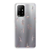 CaseCompany Dancing #3: Oppo A94 5G Transparant Hoesje