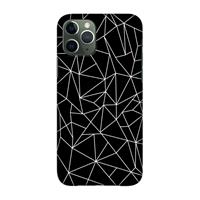 CaseCompany Geometrische lijnen wit: Volledig geprint iPhone 11 Pro Hoesje