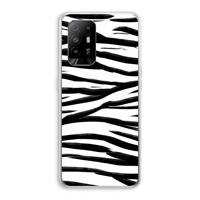 CaseCompany Zebra pattern: Oppo A94 5G Transparant Hoesje