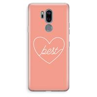 CaseCompany Best heart: LG G7 Thinq Transparant Hoesje