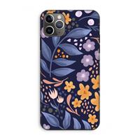 CaseCompany Flowers with blue leaves: iPhone 11 Pro Max Tough Case