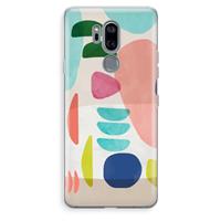 CaseCompany Bold Rounded Shapes: LG G7 Thinq Transparant Hoesje