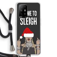 CaseCompany Came To Sleigh: Oppo A94 5G Transparant Hoesje met koord
