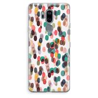 CaseCompany Tropical Dots: LG G7 Thinq Transparant Hoesje