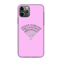 CaseCompany Home Is Where The Wifi Is: Volledig geprint iPhone 11 Pro Hoesje