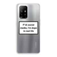 CaseCompany I'm dope: Oppo A94 5G Transparant Hoesje