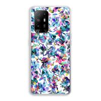 CaseCompany Hibiscus Flowers: Oppo A94 5G Transparant Hoesje