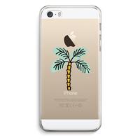 CaseCompany Palmboom: iPhone 5 / 5S / SE Transparant Hoesje