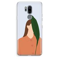 CaseCompany Leaf: LG G7 Thinq Transparant Hoesje