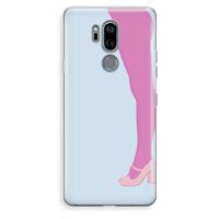 CaseCompany Pink panty: LG G7 Thinq Transparant Hoesje