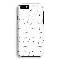 CaseCompany Hipster stripes: iPhone 7 Tough Case