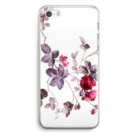 CaseCompany Mooie bloemen: iPhone 5 / 5S / SE Transparant Hoesje