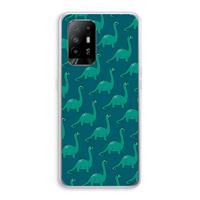 CaseCompany Diplodocus: Oppo A94 5G Transparant Hoesje