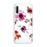 CaseCompany Geschilderde bloemen: Huawei P Smart Pro Transparant Hoesje