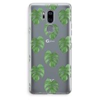 CaseCompany Monstera leaves: LG G7 Thinq Transparant Hoesje