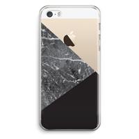 CaseCompany Combinatie marmer: iPhone 5 / 5S / SE Transparant Hoesje