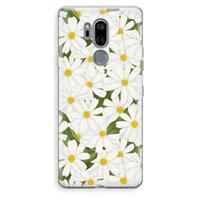CaseCompany Summer Daisies: LG G7 Thinq Transparant Hoesje