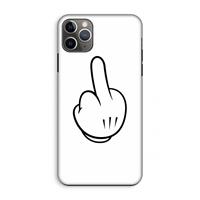 CaseCompany Middle finger white: iPhone 11 Pro Max Tough Case