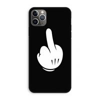 CaseCompany Middle finger black: iPhone 11 Pro Max Tough Case