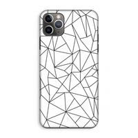 CaseCompany Geometrische lijnen zwart: iPhone 11 Pro Max Tough Case