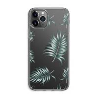 CaseCompany Simple leaves: iPhone 11 Pro Max Transparant Hoesje