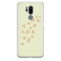 CaseCompany Falling Leaves: LG G7 Thinq Transparant Hoesje