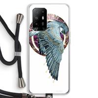 CaseCompany Golden Falcon: Oppo A94 5G Transparant Hoesje met koord