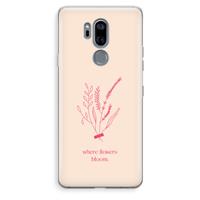 CaseCompany Where flowers bloom: LG G7 Thinq Transparant Hoesje