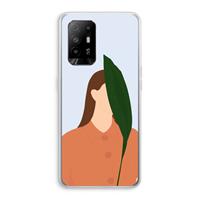 CaseCompany Leaf: Oppo A94 5G Transparant Hoesje