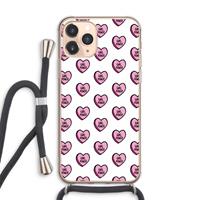 CaseCompany GIRL POWER: iPhone 11 Pro Max Transparant Hoesje met koord