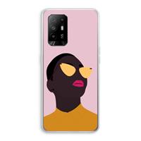 CaseCompany Yellow glasses: Oppo A94 5G Transparant Hoesje