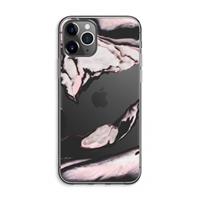 CaseCompany Roze stroom: iPhone 11 Pro Max Transparant Hoesje