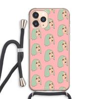 CaseCompany King Kylie: iPhone 11 Pro Max Transparant Hoesje met koord