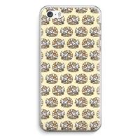 CaseCompany Slapende poes: iPhone 5 / 5S / SE Transparant Hoesje