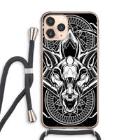 CaseCompany Oh Deer: iPhone 11 Pro Max Transparant Hoesje met koord