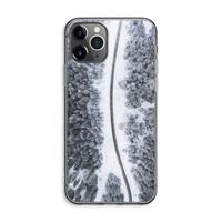 CaseCompany Snøfall: iPhone 11 Pro Max Transparant Hoesje