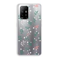 CaseCompany Small white flowers: Oppo A94 5G Transparant Hoesje