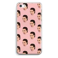 CaseCompany Ugly Cry Call: iPhone 5 / 5S / SE Transparant Hoesje