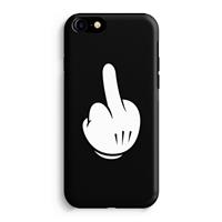 CaseCompany Middle finger black: iPhone 7 Tough Case