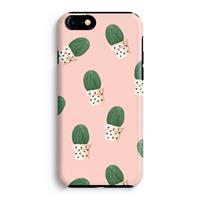 CaseCompany Cactusprint roze: iPhone 7 Tough Case